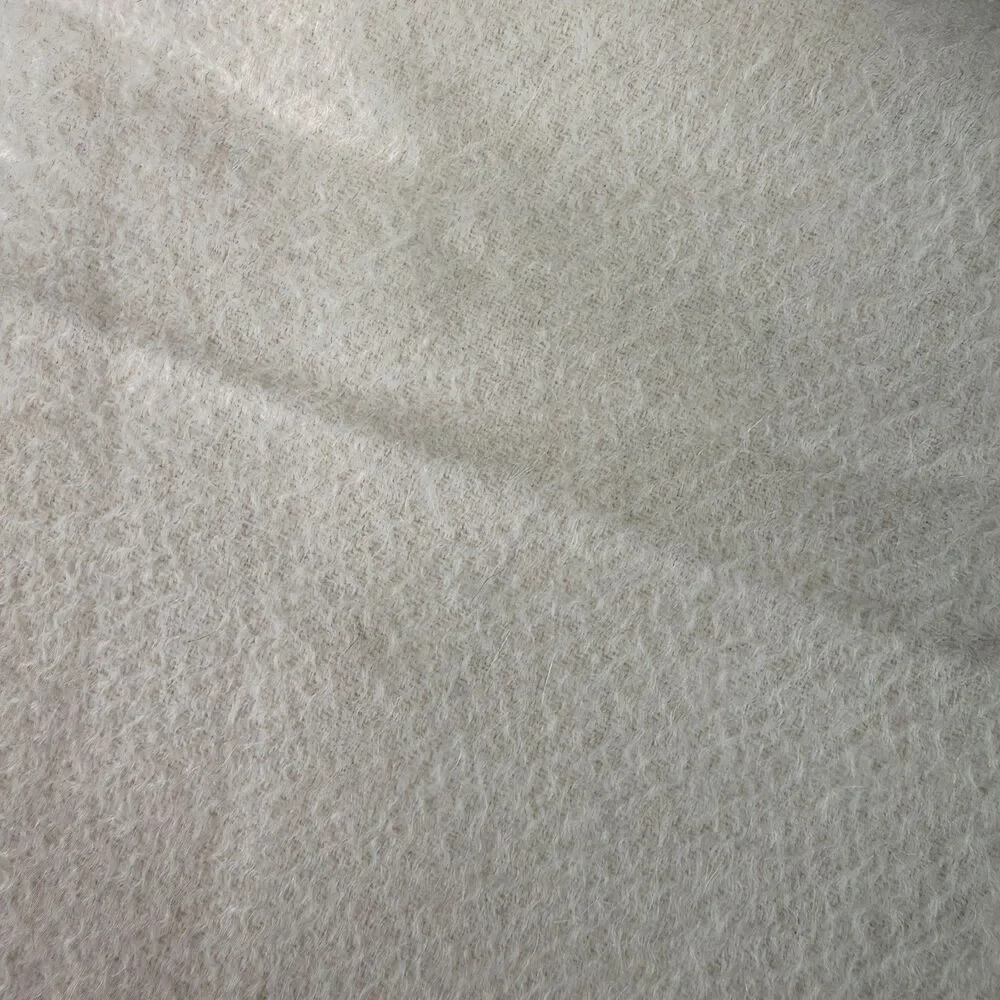 Patrick Francis Ireland Ivory Pure Cashmere Fringe Scarf 12x55 Minimalist Luxury